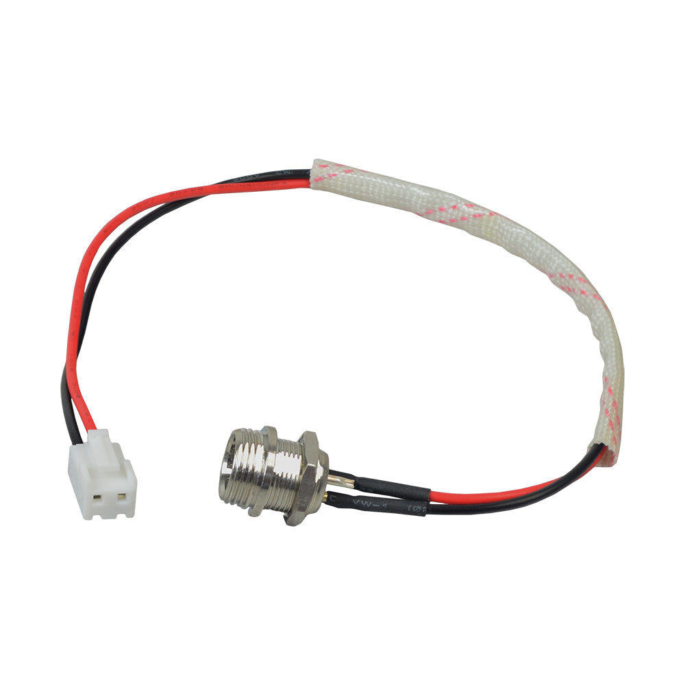 Mini 3-Prong Charger Port for Viro Rides VR 550E & Vega 2-in-1 Scooters, featuring a close-up of the wire, plug, and connector components for easy replacement and installation.