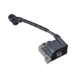 Ignition Coil for 40cc 4-Stroke ATVs, Dirt Bikes, & Mini Bikes; a black metal object with a black cable and metal screws, essential for ensuring proper engine function.