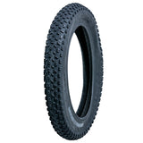 20x4 Knobby Fat Bike Tire (Chaoyang) with aggressive tread pattern, designed for all-mountain/freeride use, ensuring excellent cornering and braking traction. Ideal for BMX-style pedal or electric bikes on off-road trails.