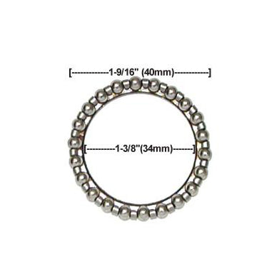 Fork Bearings - 1-9/16 Outside Diameter (Set of 2) for the Pulse Electric Scooters, showcasing a metal ball bearing with precise measurements and a circular ring indicating size compatibility.