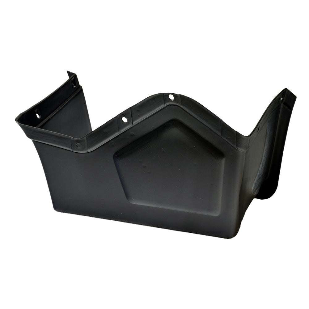 Footrest Platforms for the Razor Dirt Quad, shown as a black plastic object with holes, designed to replace worn footrests. Includes necessary hardware for secure installation.