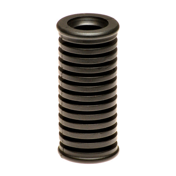 Foot Peg Sleeve for the Baja Mini Bike, showing a close-up of a black metal coil with holes, compatible with Baja Heat, Mini Baja, and Baja Warrior models, specifically for MB165 and MB200.