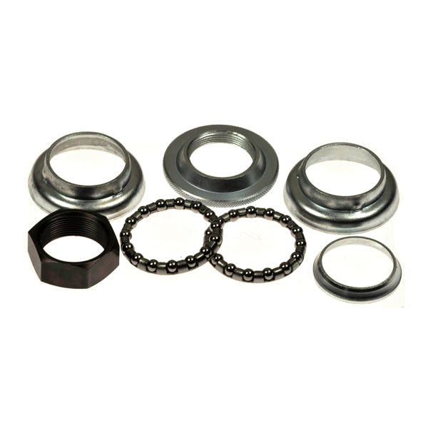 Headset Fork Bearing Kit for the Pacesaver Plus III & Passport, featuring close-ups of metal rings and gear components essential for restoring smooth steering in mobility scooters.