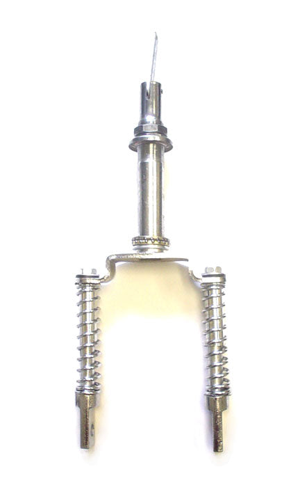 Standard Fork with Suspension featuring a close-up of metal components, including a long handle and visible screws, designed to fit the X-Treme XG-499 (2005 model) and various others.