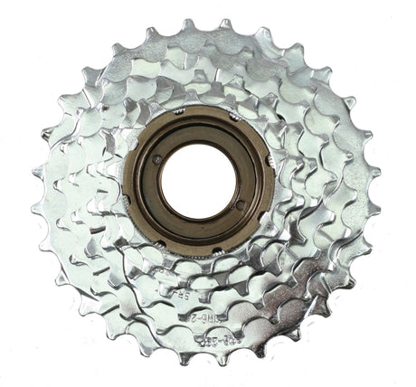 Freewheel Assembly close-up showing a circular silver gear with a central hole, ideal for enhancing bikes or scooters with Sunlite's practical accessory.