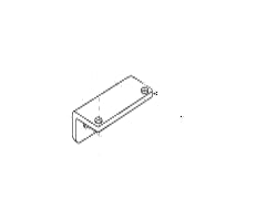 Freewheel Handle/Brake Release Cover for Jazzy 1170 XL shown in a black and white sketch, highlighting the design of the metal shelf and bracket components.