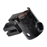 Friction Lock Seat Collar Casting for Pride Legend SC3400, a black metal object with strategically placed holes, designed for high durability and strength under strain for the high-back seat.