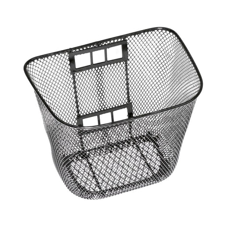 Front Wire Basket for Drive Daytona and Phoenix Scooters, featuring a square top and black mesh design, ideal as a replacement part for missing or damaged scooter baskets.