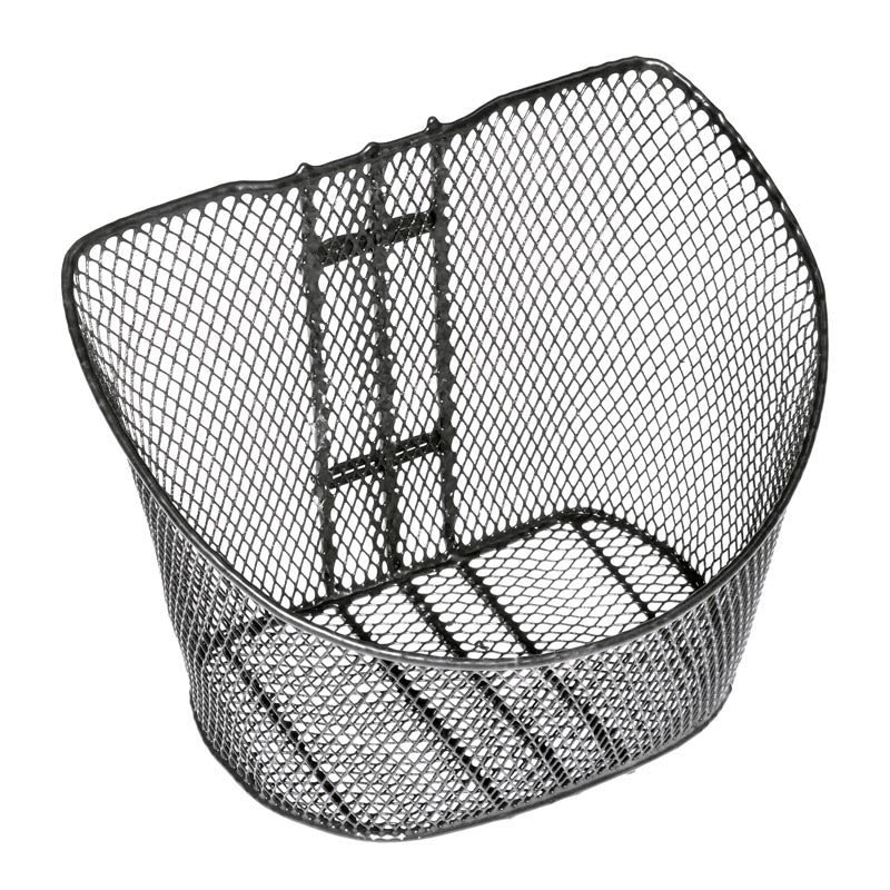 Front Basket for Drive Falcon 3 and Falcon 4 Scooters with a black wire mesh seat and curved back, designed for easy and quick installation on your scooter.