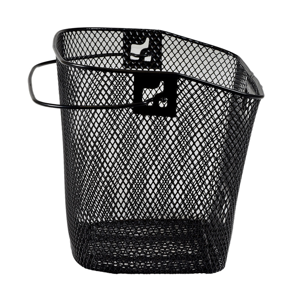 Large Square Front Basket for the Drive Odyssey Scooter: a black mesh basket with a handle, ideal for transporting items on mobility scooters, offering practical storage without mounting hardware.