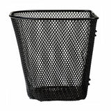 Front Basket for the Merits Mini Coupe (S539/S549), Pioneer 2 Twin (S246), and Pioneer 5 DLX (S541) Mobility Scooters; black mesh design, ideal for stowing items when on the move.