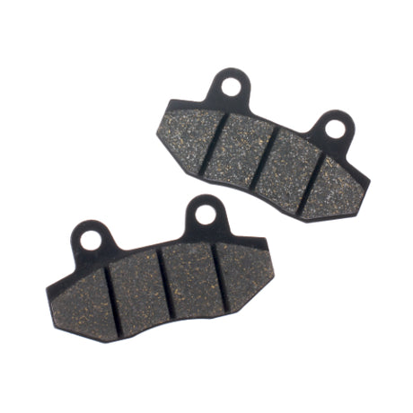 Front Brake Pads for Baja Xmoto Extreme (X250) 250cc Dirt Bike, featuring a pair of thick, black and grey brake pads designed for high performance and durability.