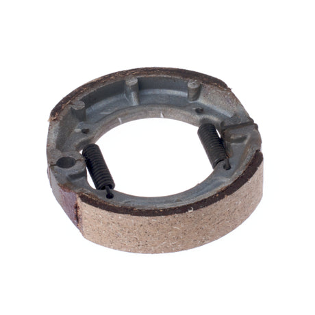 Front Brake Shoes for Baja Dirt Runner 49 (DR49), featuring a circular metal disc with attached springs and brake linings.