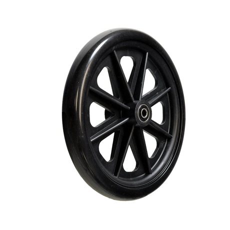 8 Front Caster Wheel with black spokes for Drive Deluxe Sentra Full, Viper Plus, Deluxe Fly-Weight Aluminum, and Deluxe Go-Kart Steel Transport Wheelchairs.