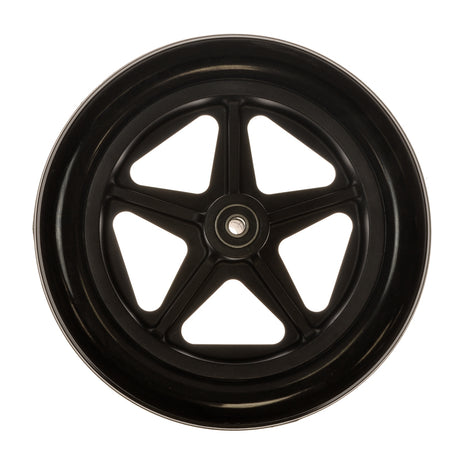 8 Front Caster Wheel for the Drive Viper Plus GT Wheelchair, featuring a black rim with metal spokes and designed as an OEM replacement for various Drive wheelchairs and transport chairs.