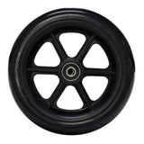 Front Caster Wheel for the Drive Viper Jr Wheelchair, featuring a black wheel with a metal center, designed for smooth mobility and durability.