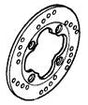 Front Disc Brake for Honda Helix CN250 (All Models) (OEM), a detailed sketch of a circular object, representing the stock part with precise specifications matching the original.