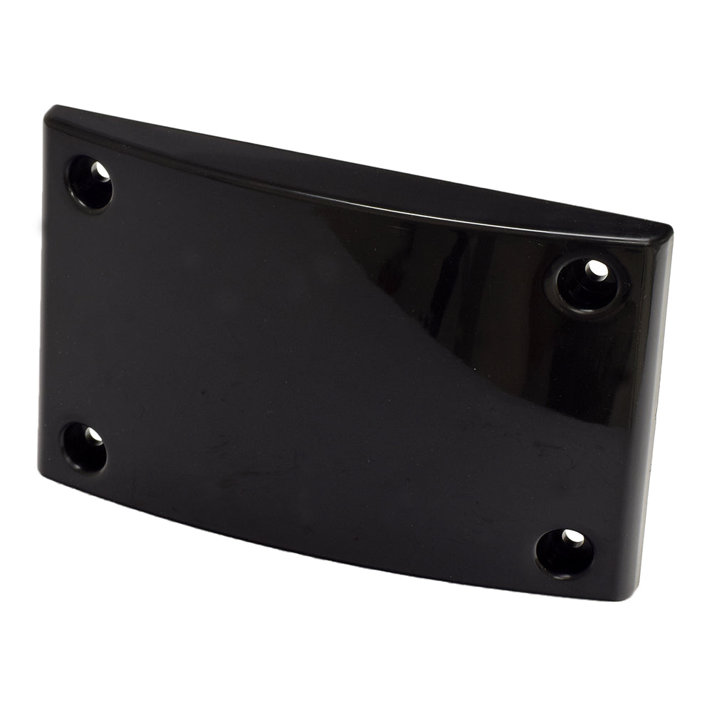 Front Panel for the Baja Doodle Bug (DB30R) mini bike, a black rectangular shield with mounting holes and screws, designed to fit between the handlebar and front forks of the bike.