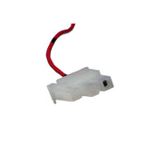 Front to Rear Harness for the Pride Sundancer SC2000/SC2000PS (DWR9930H006) featuring a white plastic connector with a red wire, essential for the scooter's electrical network.