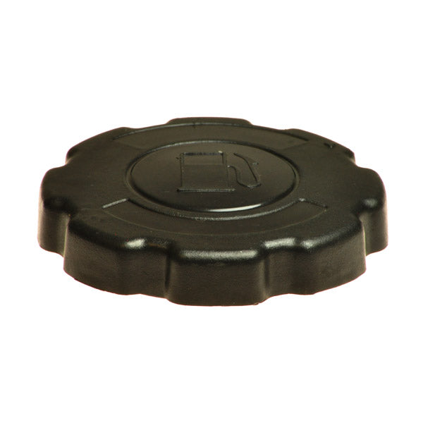 Fuel Tank Cap for The Baja Doodle Bug and Mini Bike (MB165 & MB200); a black plastic cap with a gas pump symbol compatible with various mini bikes and small engine generators.