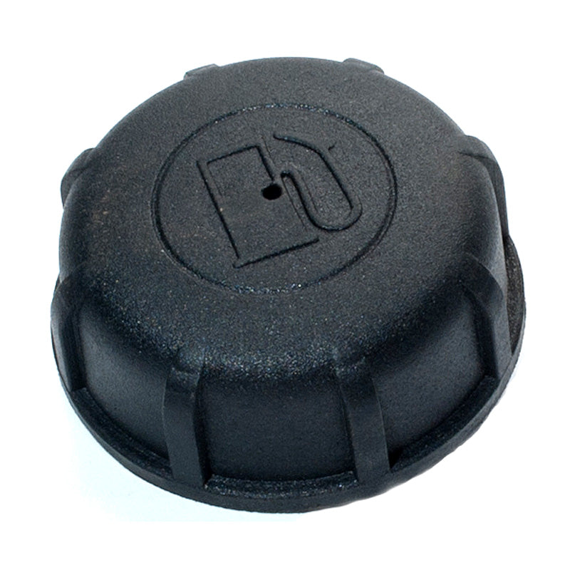 Fuel Cap for Motovox MBX10 and MBX11 Mini Bikes, featuring a black plastic design with a logo, suitable for various mini bikes and scooters.