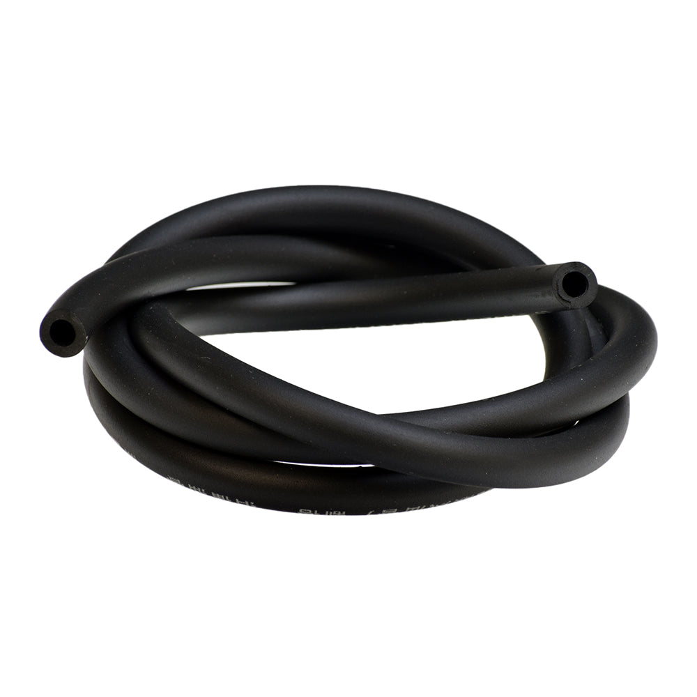 Fuel (Gas) Line Hose for the TaoTao CY50-A Scooter (24), showing a close-up of a flexible black fuel hose with visible texture and smooth surface, suitable for 3/16 or 1/4 inner diameter.