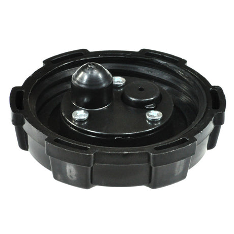 Fuel Tank Cap (Gas Cap) for 90cc Baja Wilderness 90 ATVs, featuring a round design with visible screws, compatible with various Baja models and other Chinese-made ATVs and small 4-stroke engines.