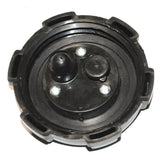 Fuel Tank Cap (Gas Cap) for Baja Wilderness Trail 400 (WD400) ATV - VIN Prefix LWG; black round object with multiple holes, designed for various Chinese-made gas dirt bikes and ATVs.