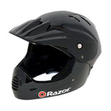 Full Face Youth-Size Helmet featuring a spacious face opening, 17 cooling vents, and a sleek design, ideal for ages 8-14.