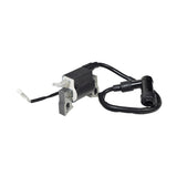 Ignition Coil for 97cc 2.8 Hp Engines featuring black electrical components with wires, suitable for Baja Motorsports mini bikes like Blitz, Dirt Bug, Doodle Bug, and Racer.