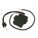 CDI Module for Polaris Indy XLT Snowmobiles (1993-1997), a black electronic device with attached wires and adapters, designed for easy installation using original mounting holes.