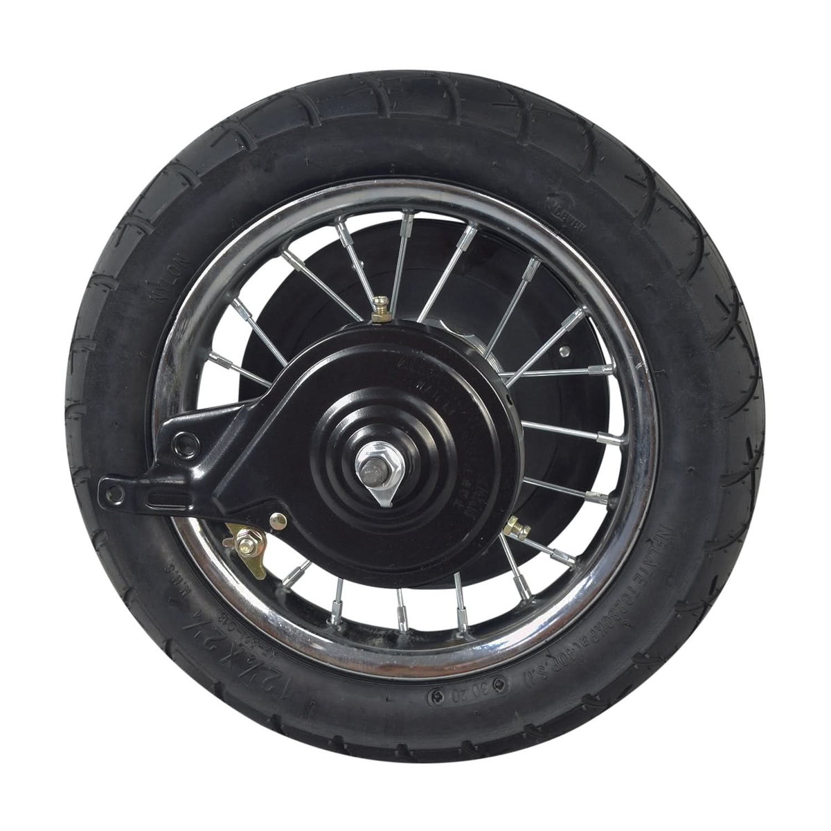 Monster Wheel Razor Rear Wheel Assembly with Wire Spoke Rim for the Razor Pocket Mod (Vers ...