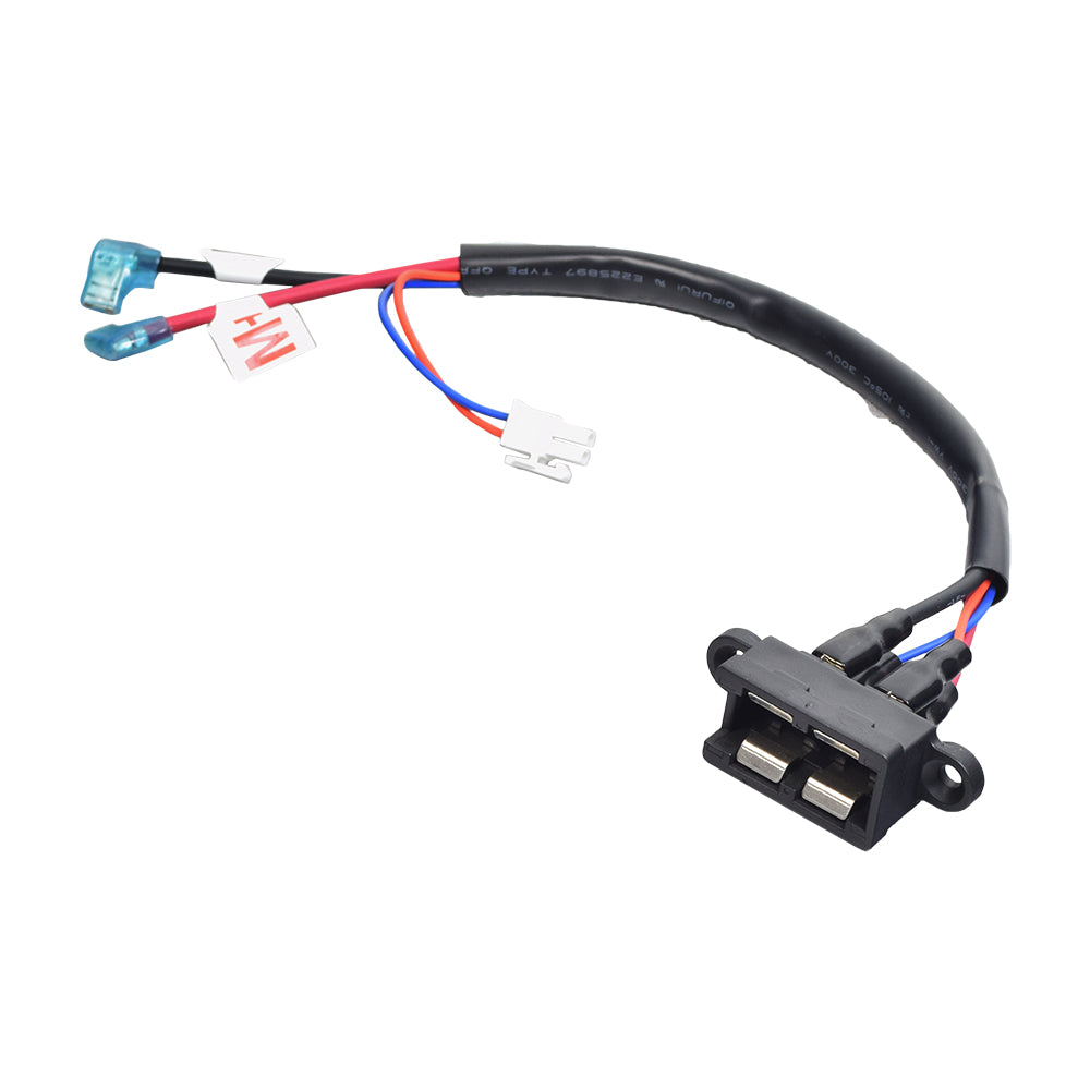 Motor & Brake Front Harness for the Golden Buzzaround XL (GB116/GB146) featuring pre-installed connectors and multiple wires for easy replacement and optimal scooter functionality.