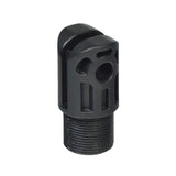 Motor Fork Head (GMOKI-13) for Lift Chairs with OKIN Delta Drive Motors; a close-up of a black plastic tube-like component with a threaded end designed to fit onto a motor shaft.