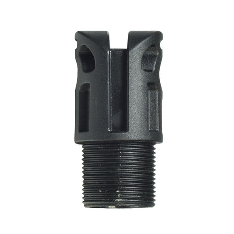 Motor Fork Head (GMOKI-13) for Lift Chairs with OKIN Delta Drive Motors, featuring a black plastic body with a threaded end and multiple holes, designed to fit onto the motor shaft.