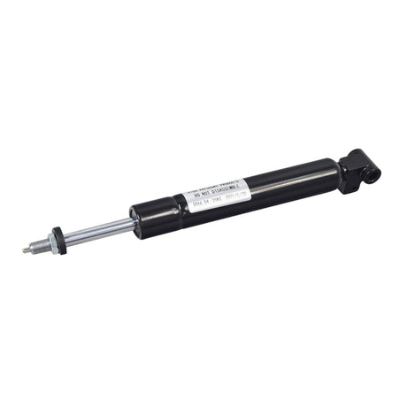 Tiller Gas Shock Assembly for the Golden Technologies Companion I & II (GC240, GC340, and GC440) shown as a sleek black and silver cylinder with a visible white label.