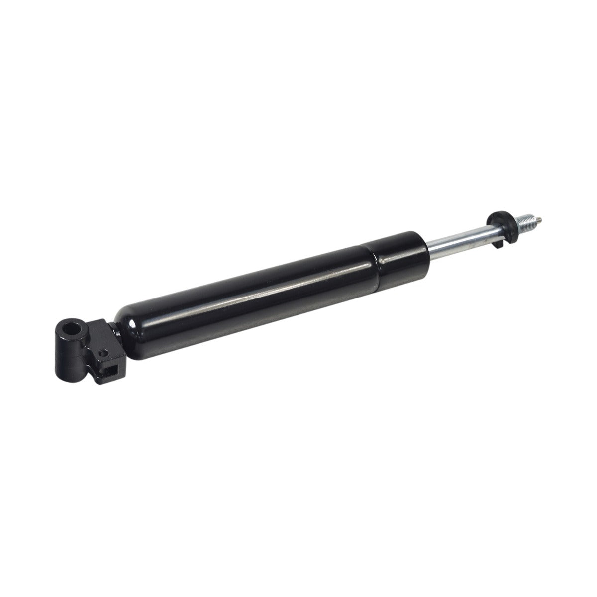 Tiller Gas Shock Assembly for the Golden Technologies Companion I & II (GC240, GC340, GC440) mobility scooters; a black and silver cylindrical metal object essential for reducing vibrations and enhancing comfort.