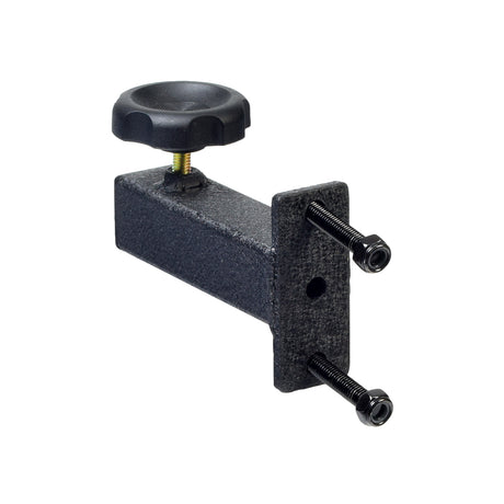 Rear Basket Mounting Hardware for Golden Technologies Companion Series Scooters, featuring a black metal object with a knob, handle, and bolt with a nut for securely attaching a rear basket.