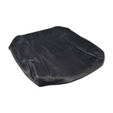 18x16 Black Vinyl Seat Base Cover for Golden Technologies Buzzaround and LiteRider Series Scooters, shown as a black, smooth, square cushion designed to replace worn or damaged scooter seats.