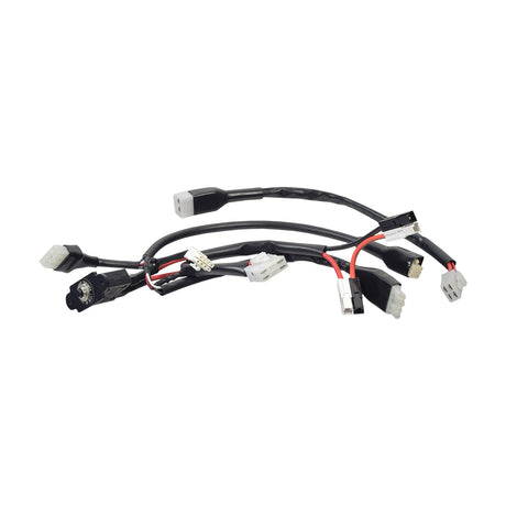 Wire Harness for the Golden Technologies Companion I (GC221) and Companion II (GC321, GC421) mobility scooters, showing a close-up of intertwined black and red electrical wires with multiple plugs.