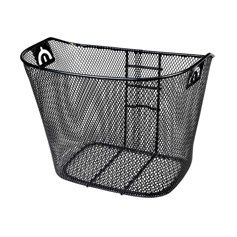 Front Basket for the Golden Technologies Companion I (GC240) and II (GC340, GC440) Scooters (Blemished) – a black mesh basket, no wire handle, designed to fit second-generation Companion and Patriot models.