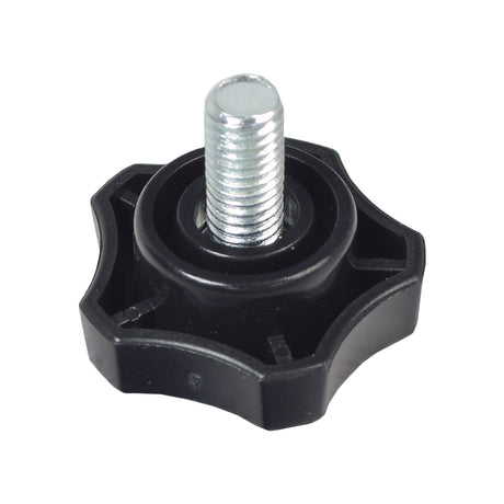 Armrest Height Adjustment Knob for Golden Companion I (GC240) & Companion II (GC340/GC440) Scooters, featuring a black and silver screw with a black star-shaped top, designed for armrest height customization.