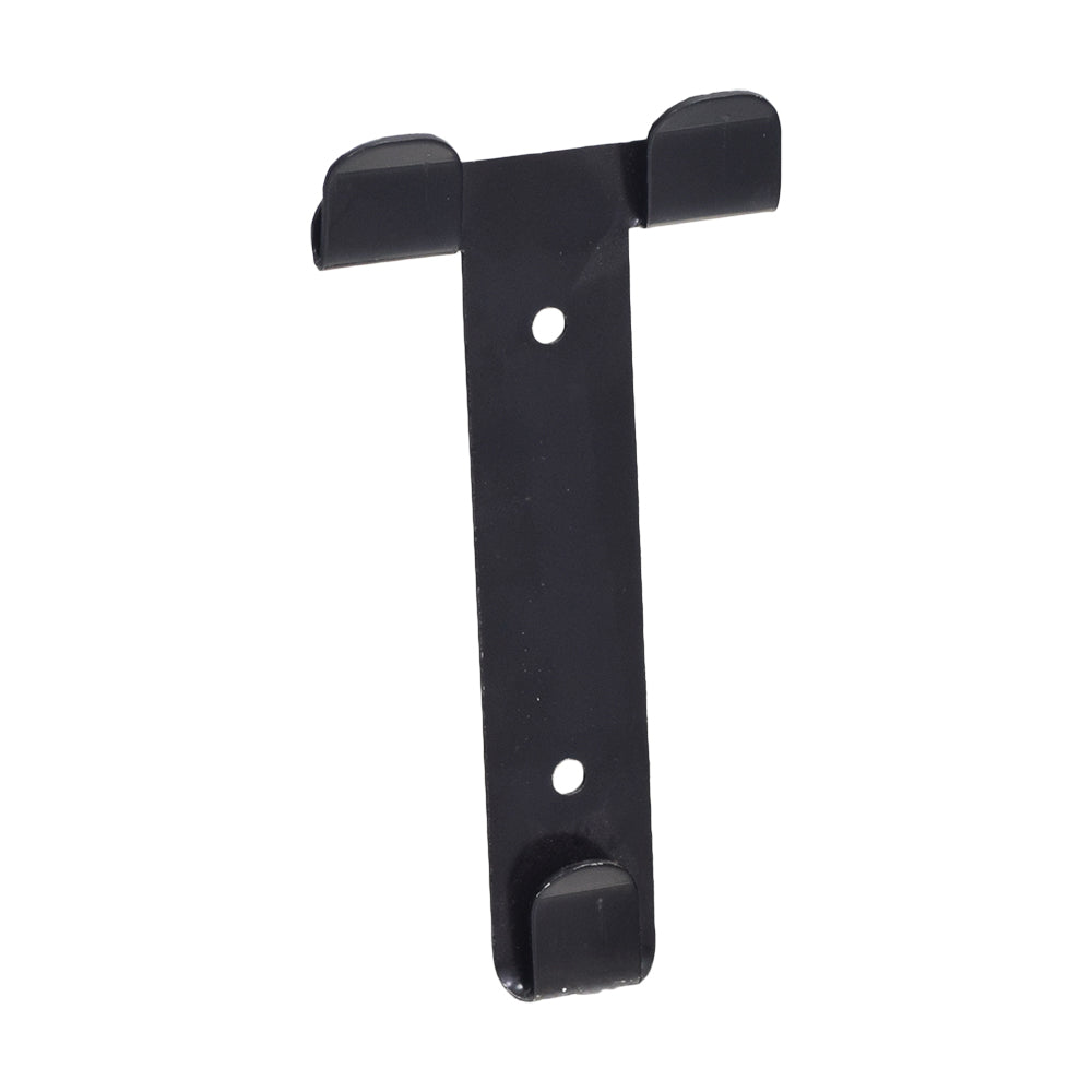 Front Basket Bracket for the Golden Avenger (GA531/GA541) & Companion I (GC240) and II (GC340, GC440) Scooters - a black metal hook with two mounting holes.