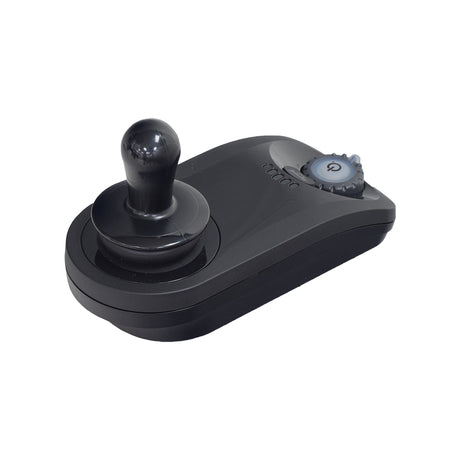 40 Amp Dynamic LiNX Joystick Control for Golden Compass Sport (GP605CC/GP605SS) & LiteRider Envy (GP162) Power Chairs, featuring a black joystick with a round knob and larger hand rest area.