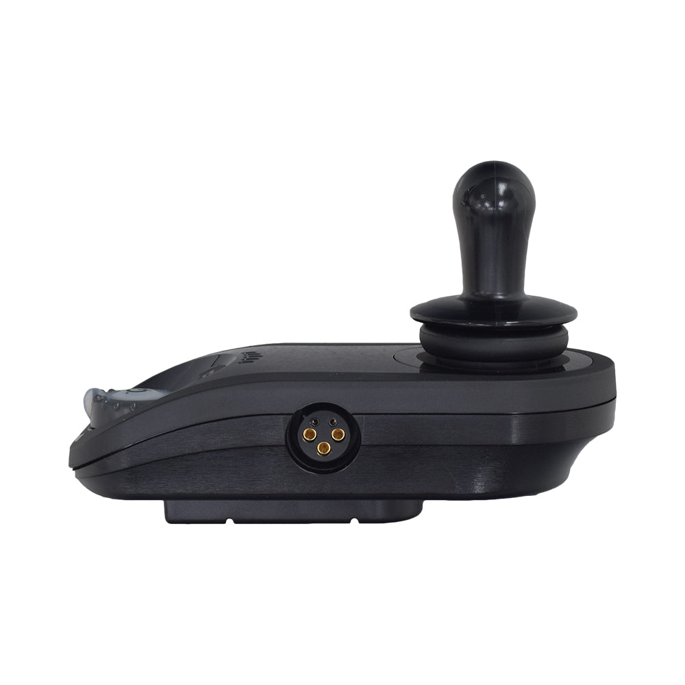 40 Amp Dynamic LiNX Joystick Control for Golden Compass Sport (GP605CC/GP605SS) & LiteRider Envy (GP162) Power Chairs featuring a black device with a knob and handle on a white background.