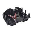 12 Ah Battery Tray for the Golden Buzzaround XL & XLS Series Scooters, featuring a black plastic tray with integrated wire harness and mounting hardware.