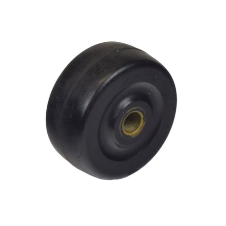 Rear Anti-Tip Wheel for Drive Medical ZooMe R3 & ZooMe R4 Scooters, featuring a close-up of a black wheel with a central hole, essential for ensuring scooter stability.