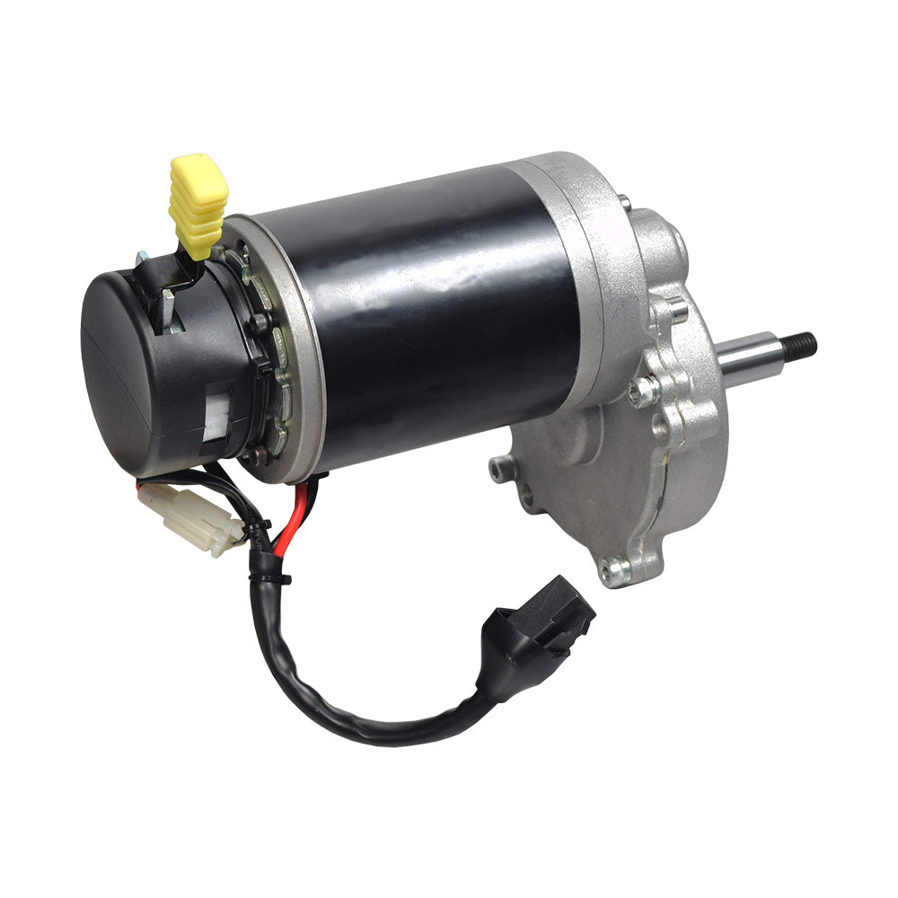 Motor & Brake Assembly for Golden LiteRider PTC (GP160) & LiteRider Envy (GP162) Power Chairs, showing a black and silver electric motor with visible wiring and connectors, designed for replacement use.