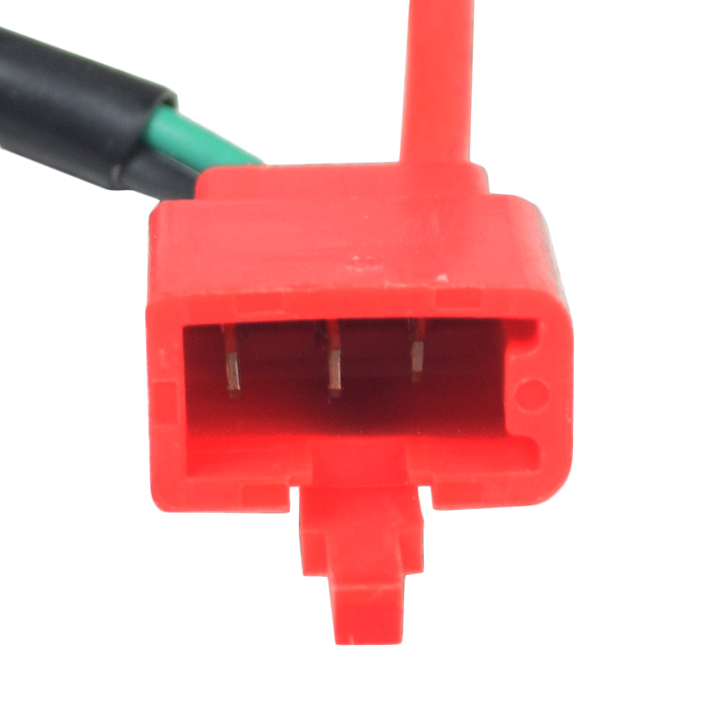 Charging Port for the Golden Technologies LiteRider (GL110), Buzzaround (GB106), Buzzaround XL (GB116) & Companion II (GC440) featuring a close-up of a red plug with a green cable.