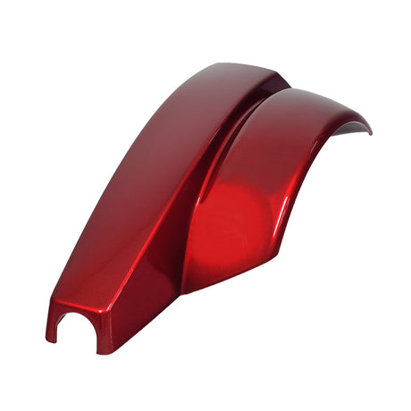 Red Fender for the Golden Compass Sport (GP605) power chair; a close-up of the red fender with a central hole, designed to protect electrical components from dirt and debris.